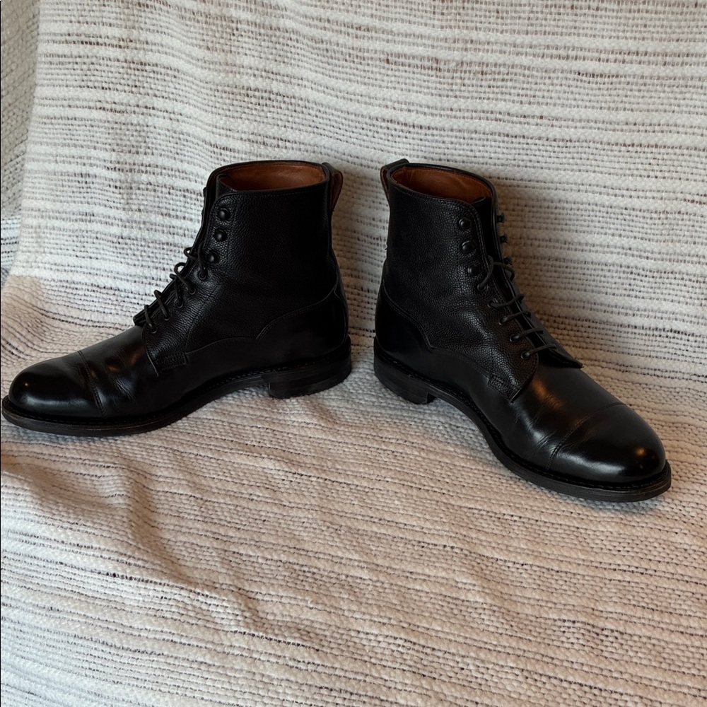 Allen Edmonds Black Leather Men's Boots - Picture 8 of 9